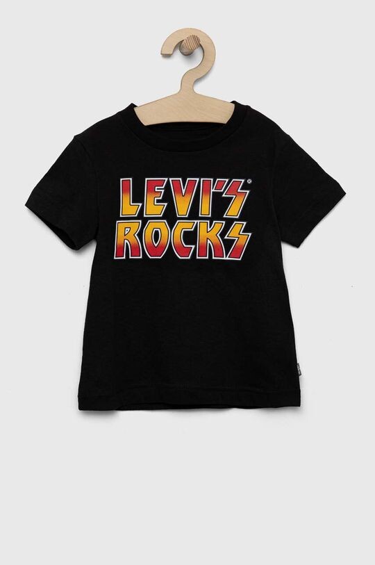 

Детская хлопковая футболка Levi's, черный