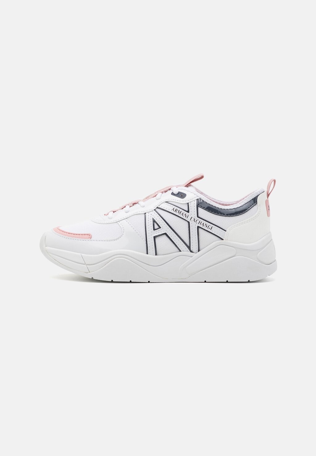 

Кроссовки Armani Exchange, цвет optic white/rose/night