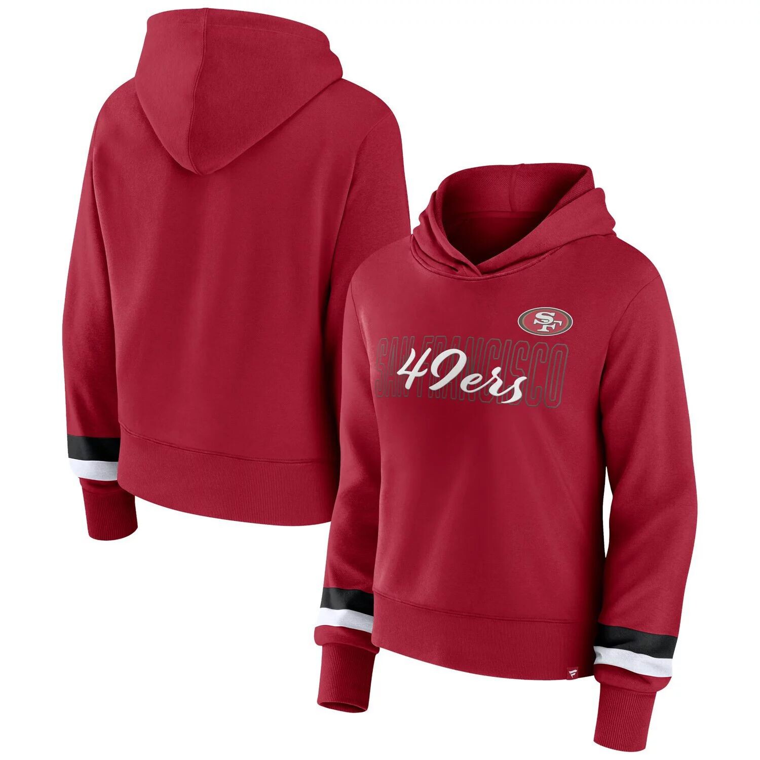 

Женский пуловер с капюшоном Fanatics Scarlet San Francisco 49ers Fanatics