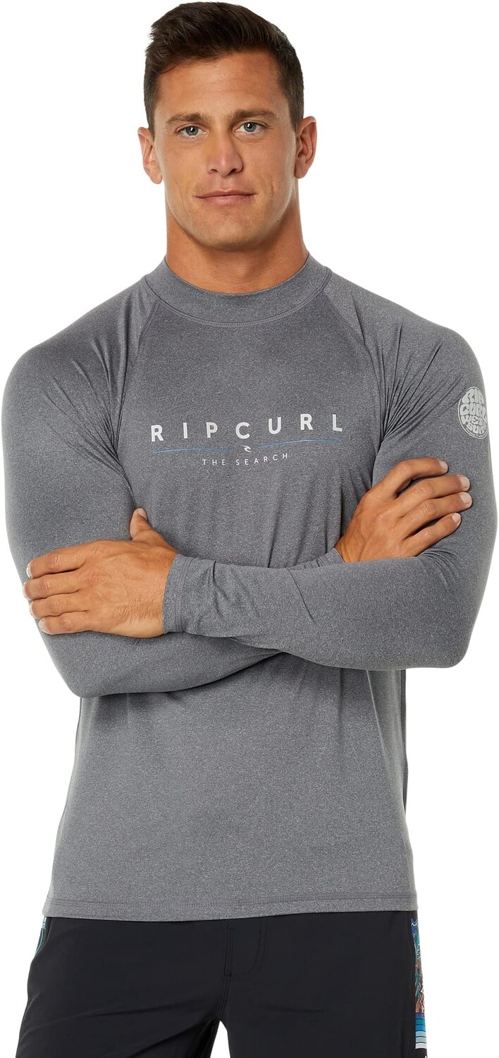 

УФ-футболка свободного кроя Shockwaves с длинными рукавами Rip Curl, цвет Grey Marle