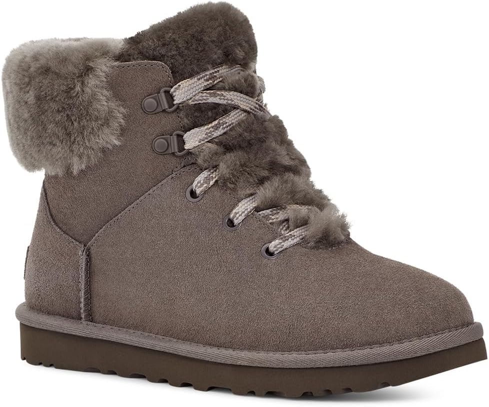 

Сапоги Classic Mini Alpine Lace UGG, цвет Charcoal