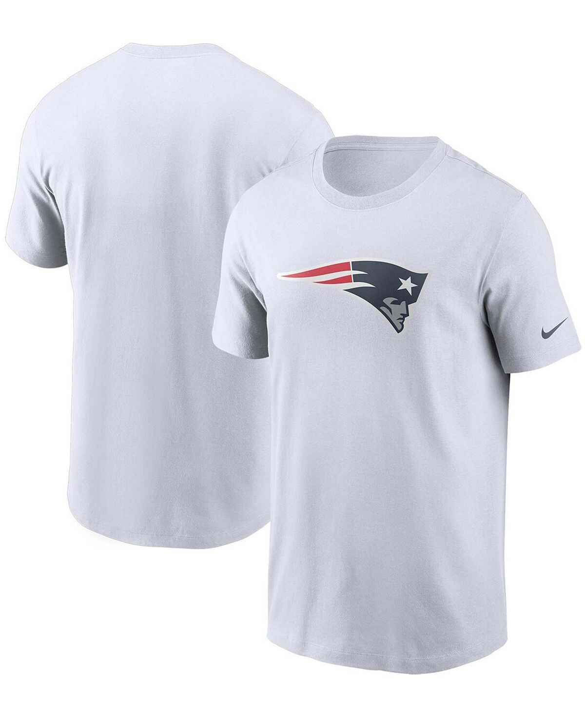 

Мужская белая футболка с основным логотипом New England Patriots Nike
