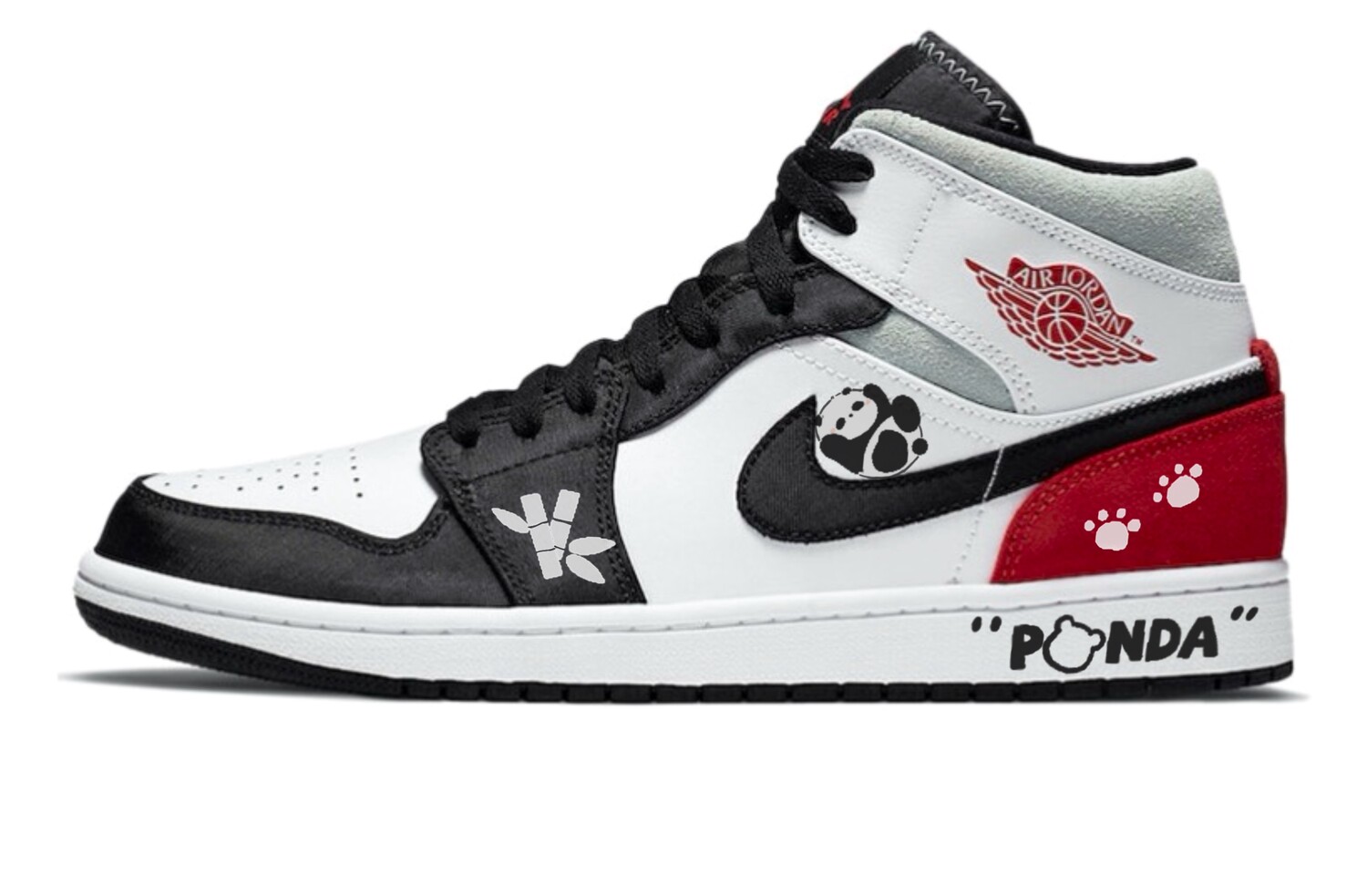 

Баскетбольные кроссовки Air 1 Vintage Men Mid-Top Black/White/Red Jordan