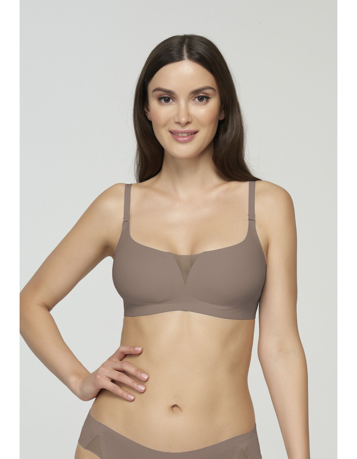 

Бюстгальтер без косточек Marc and Andre BH Top Second Skin, коричневый