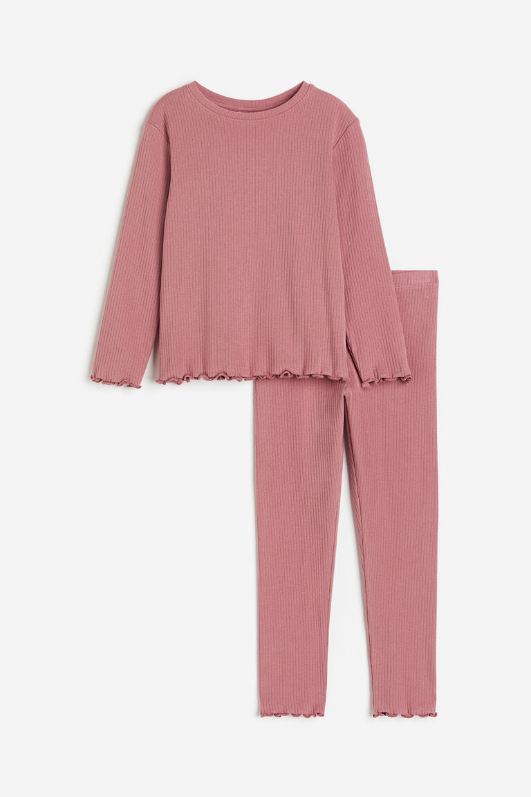 Пижамы из джерси H&M, розовый
