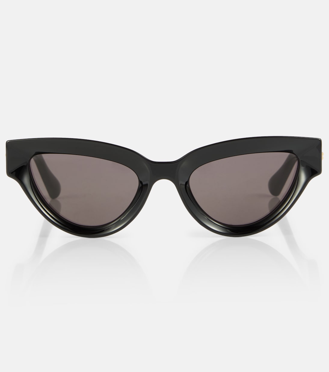 Солнцезащитные очки «кошачий глаз» Bottega Veneta, черный солнцезащитные очки кошачий глаз bottega veneta розовые