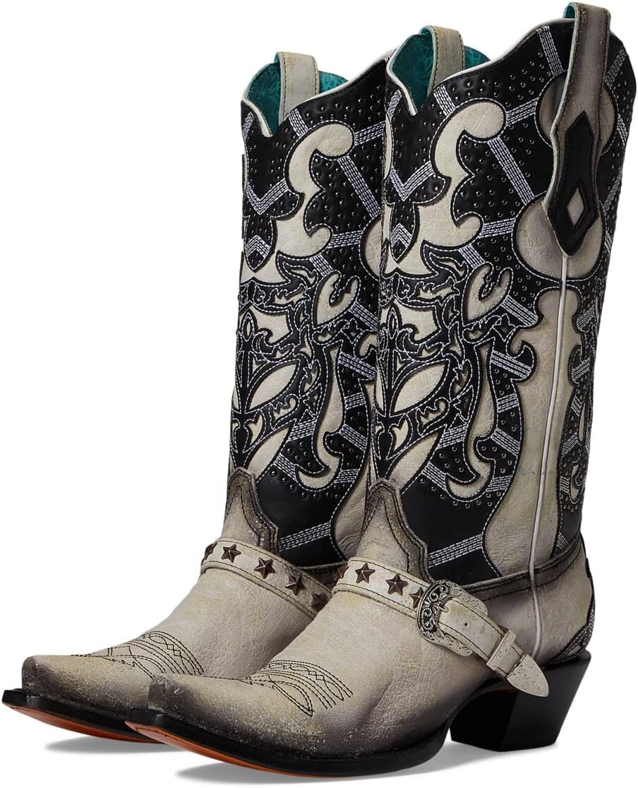 

Ковбойские сапоги C4011 Corral Boots, цвет White/Black