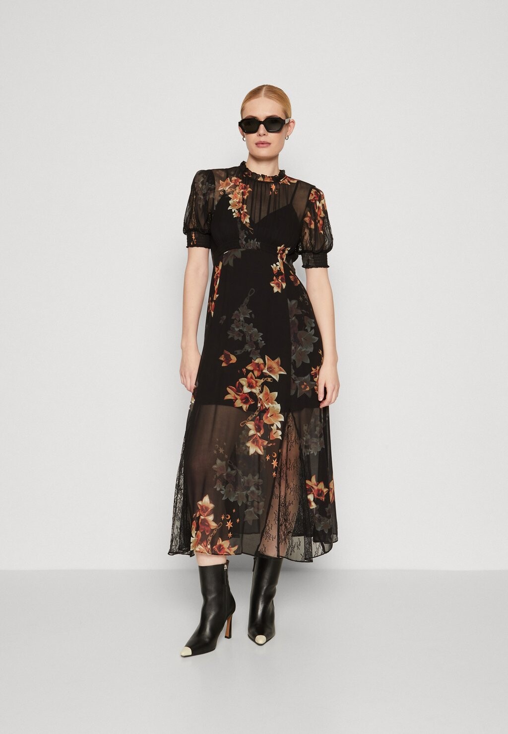 

Дневное платье AllSaints LAVENA STARGAZER DRESS, черный