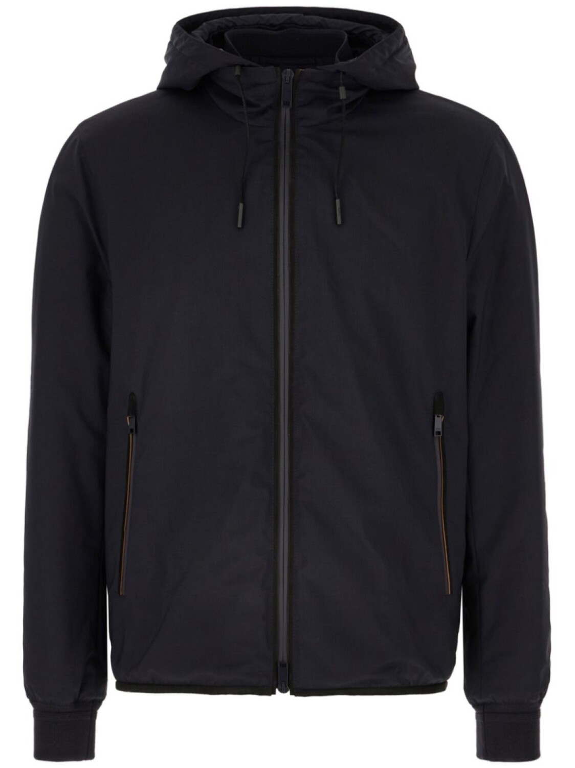 

Шерстяная куртка с капюшоном Zegna, синий