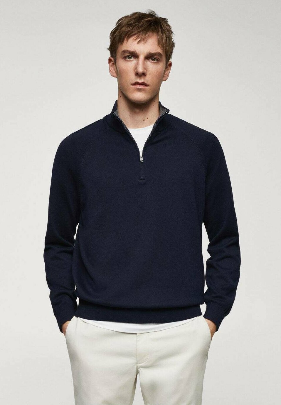 

Свитер вязаный TENP Mango, цвет navy