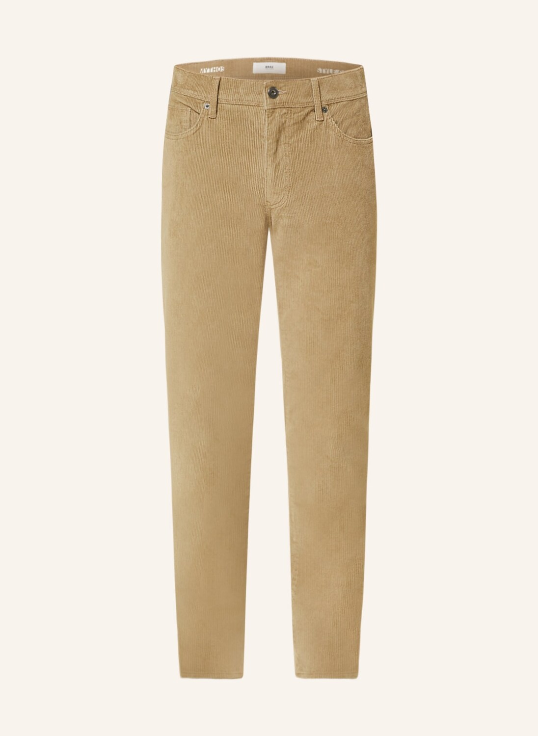 

Вельветовые брюки BRAX CADIZ Straight Fit, бежевый