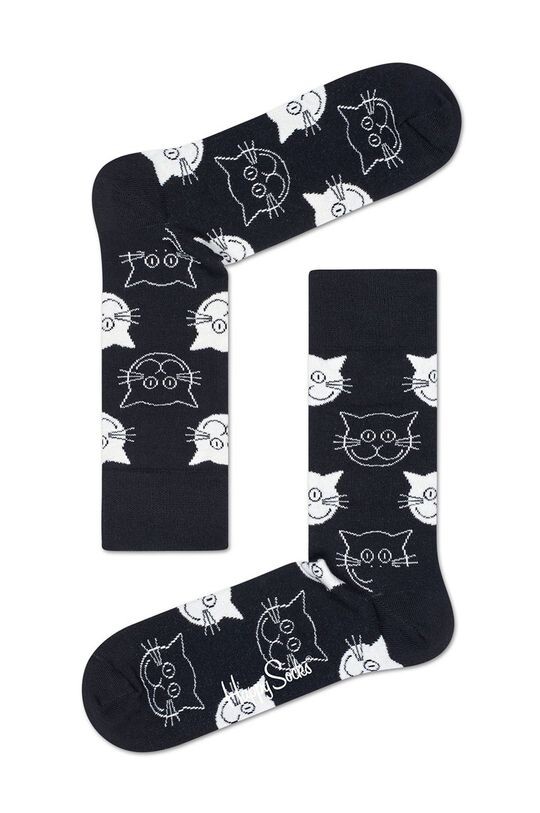 

Кошачьи носки Happy Socks, черный