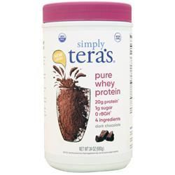 цена Tera's Whey Simply Tera's Чистый сывороточный протеин Темный шоколад 24 унции
