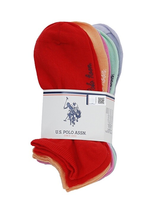 

Красные женские носки, 5 пар U.S. Polo Assn.