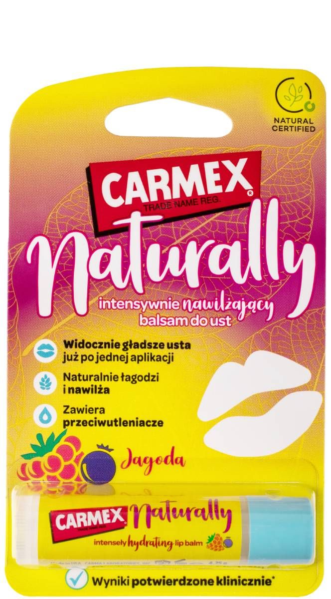 цена Carmex Naturally Berry бальзам для губ, 4.2 g