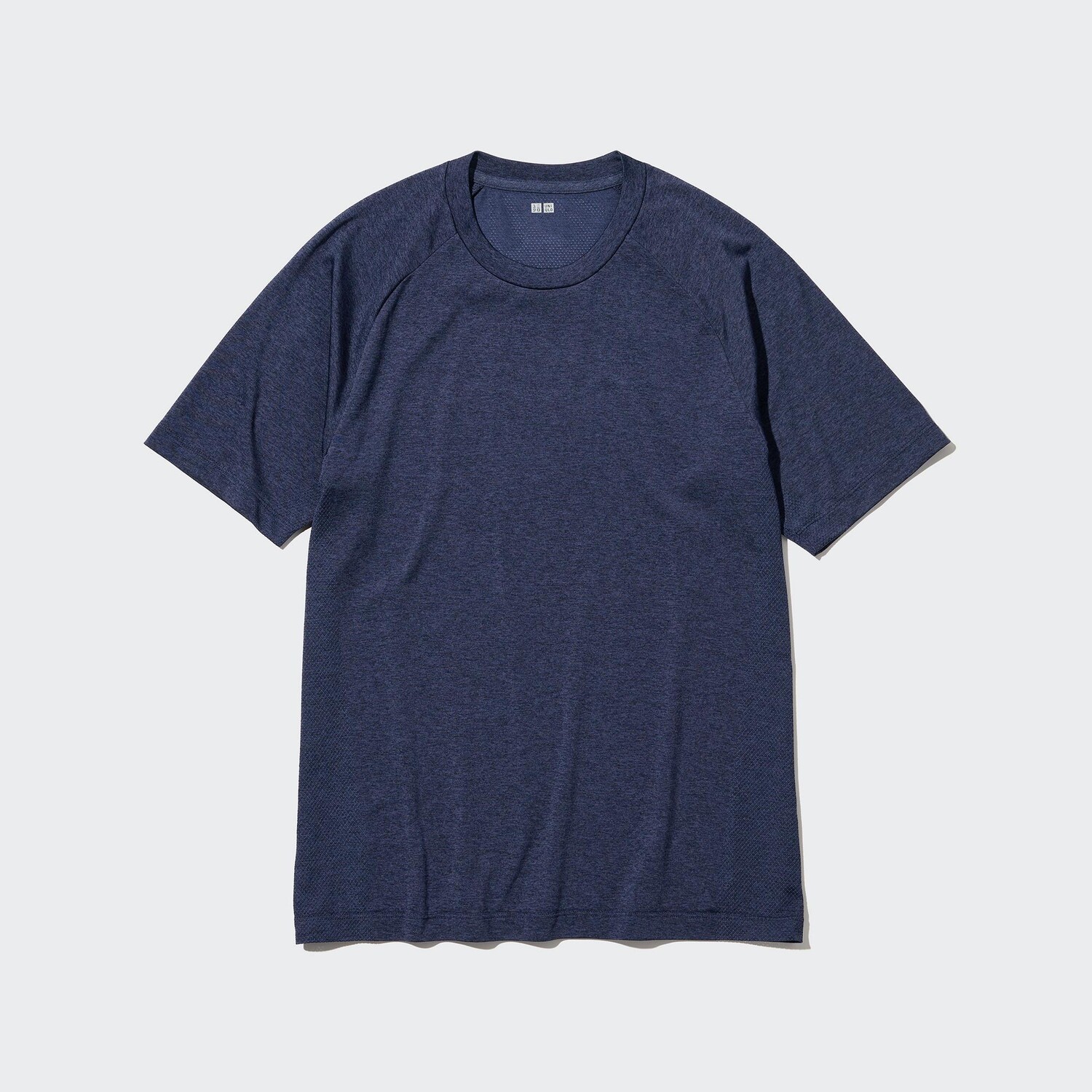 

Футболка DRY-EX с круглым вырезом и короткими рукавами UNIQLO, синий