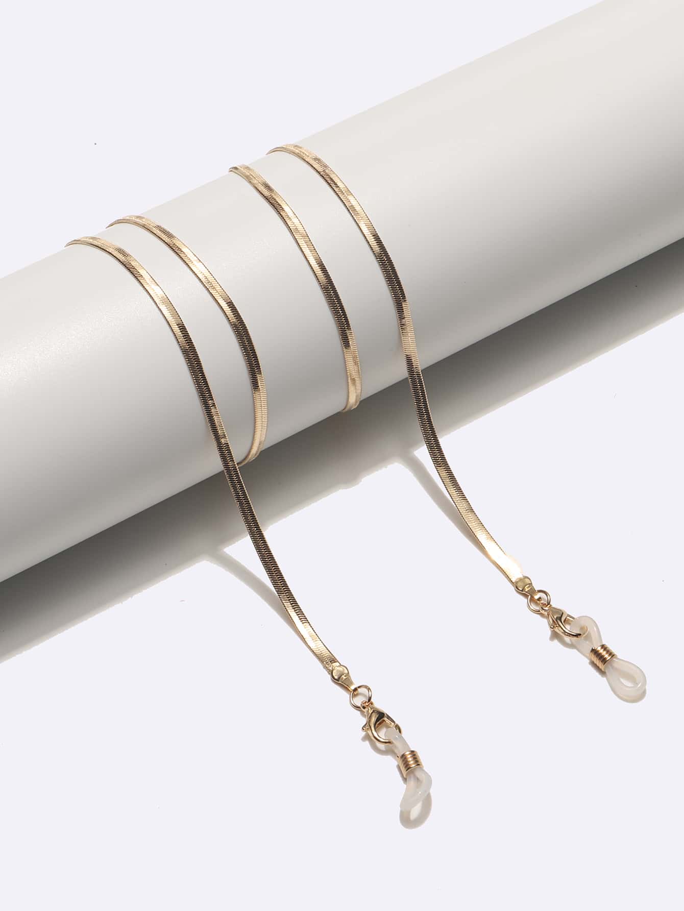 Элегантная минималистичная цепочка для очков для модного винтажного образа, золото