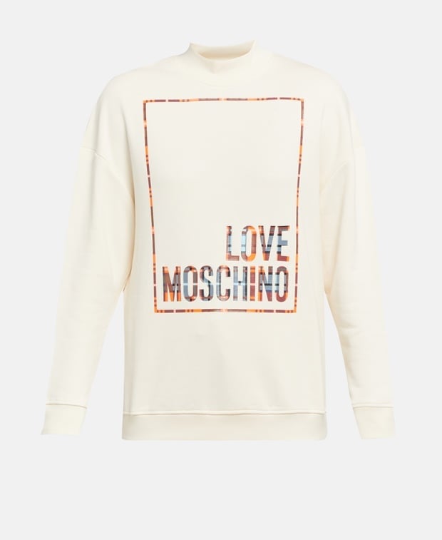 

Толстовка Love Moschino, шерсть белый