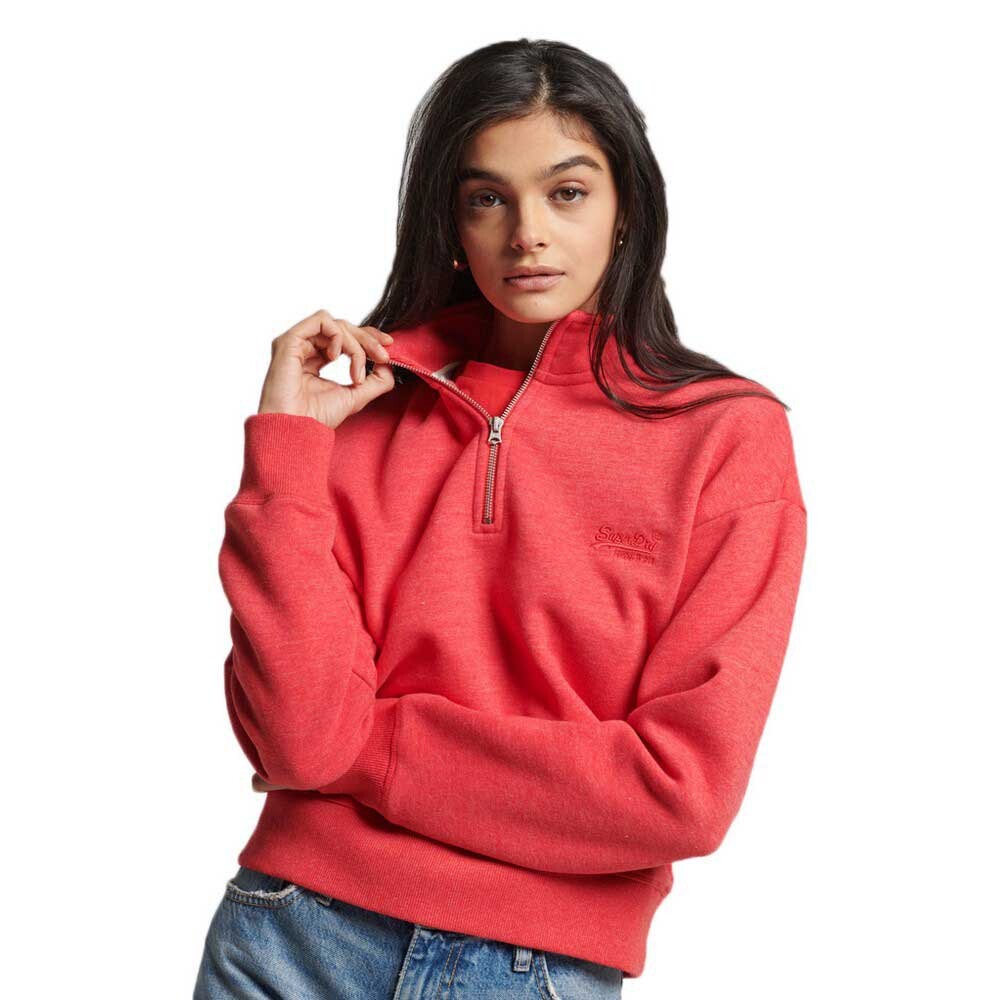

Толстовка Superdry Vintage Logo Emb Henley, оранжевый