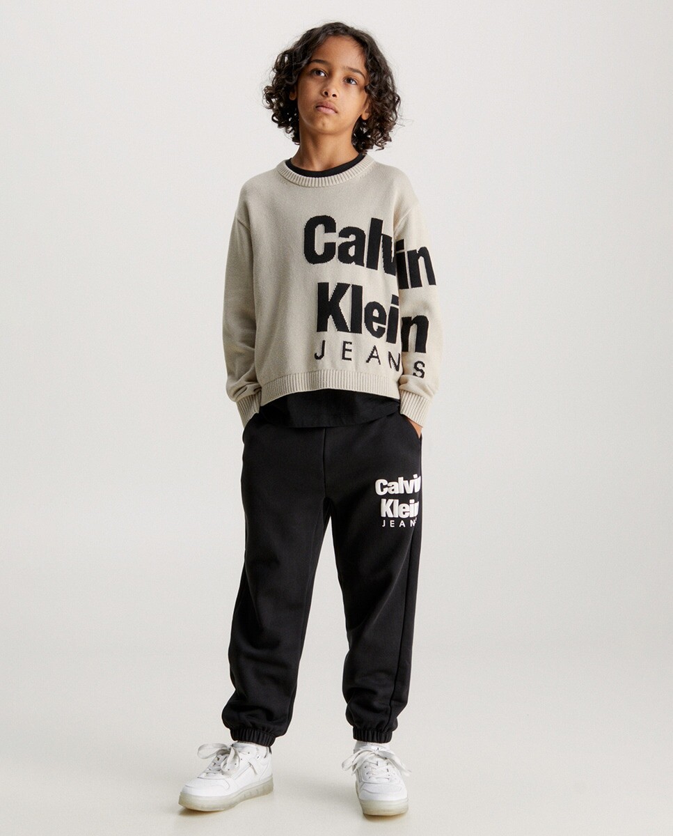 

Черные спортивные штаны для мальчика Calvin Klein, черный