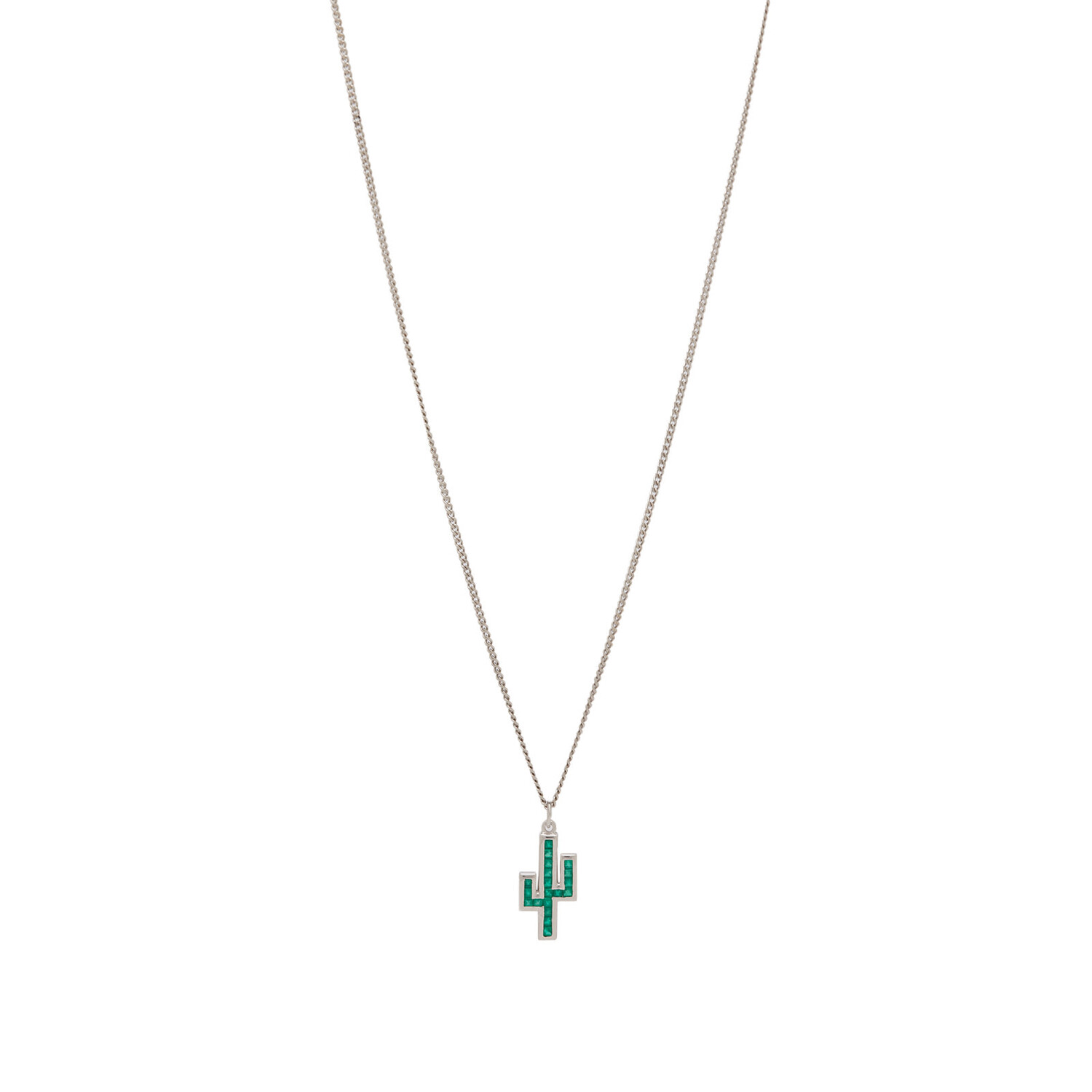 

Ожерелье Miansai Miansai Cactus Pendant Necklace, цвет Green Onyx