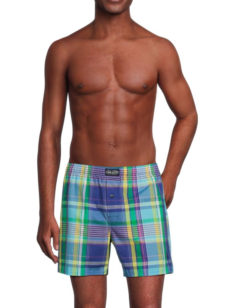 

Тканые боксеры в клетку Polo Ralph Lauren, цвет Blue Multi