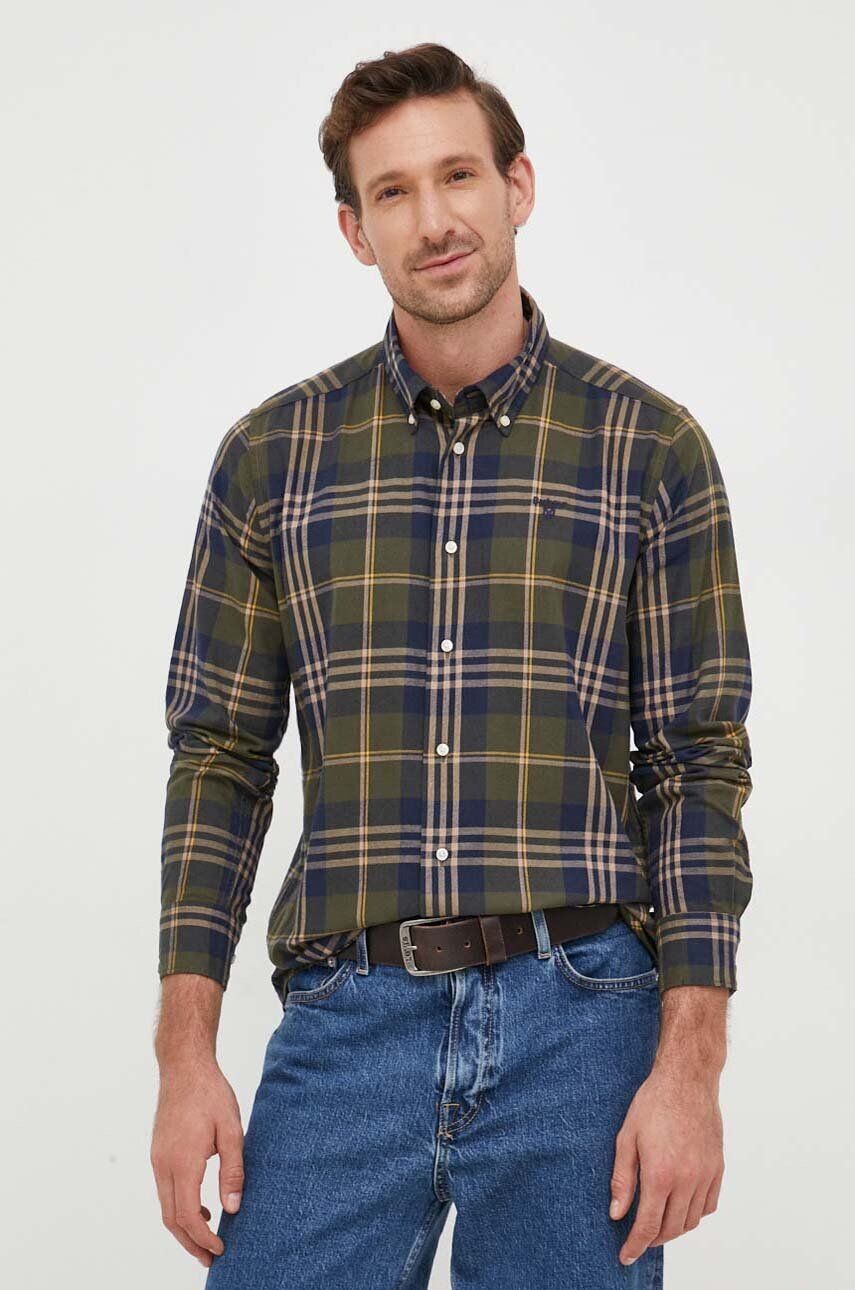 

Рубашка Barbour Edgar из хлопка, зеленый