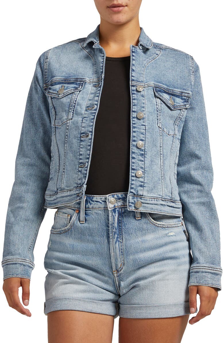 

Приталенная джинсовая куртка SILVER JEANS CO.