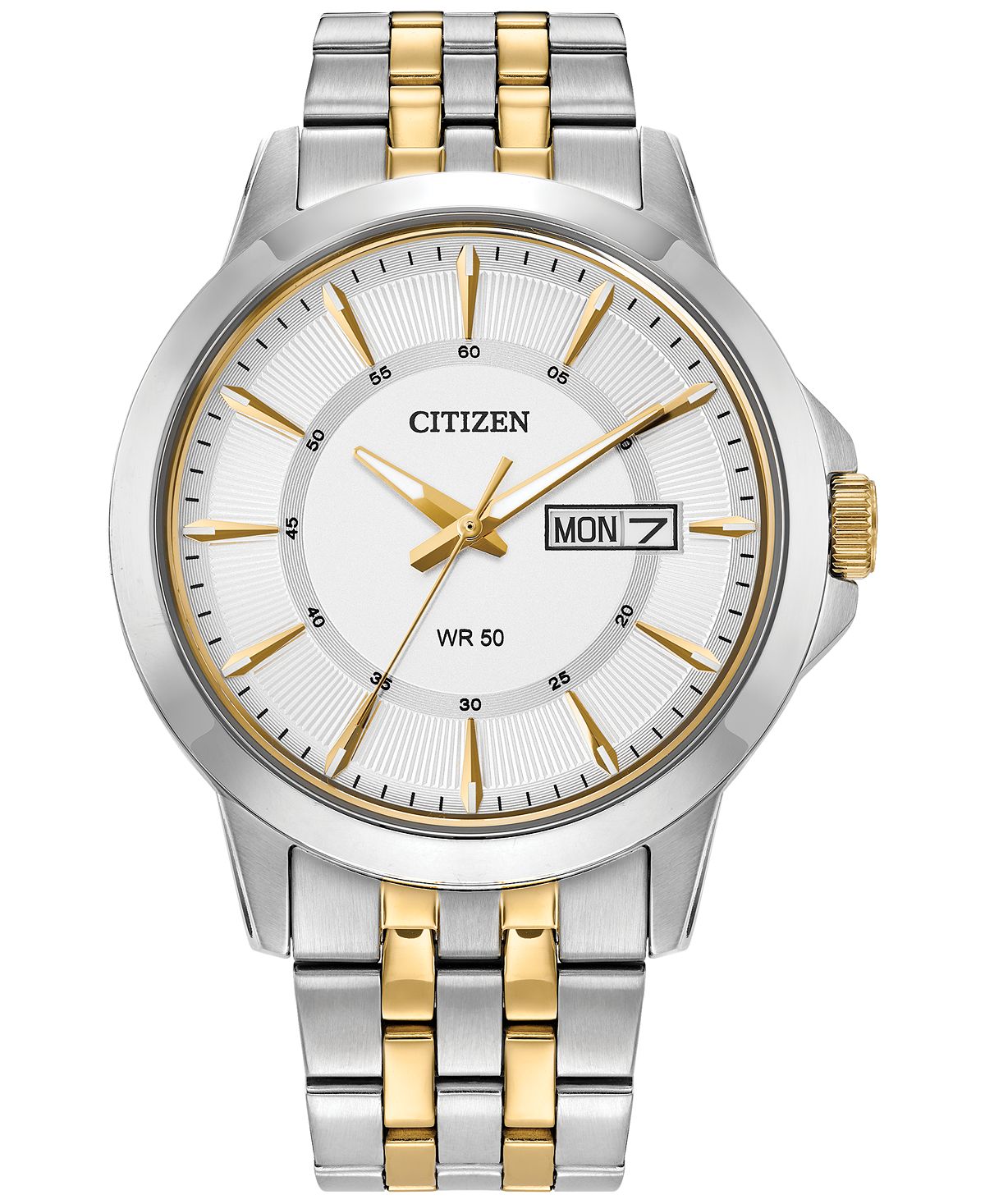Мужские двухцветные часы-браслет из нержавеющей стали, 41 мм Citizen цена и фото