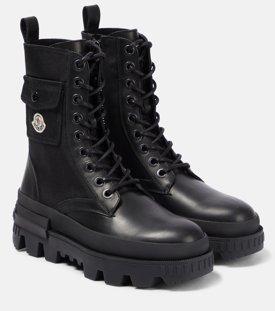 

Кожаные ботильоны Carinne Moncler, черный