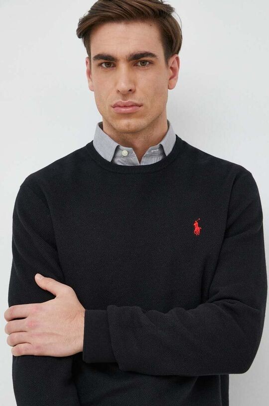 

Хлопковый свитер Polo Ralph Lauren, черный