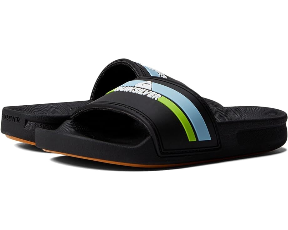 

Сандалии Quiksilver Rivi Slide, цвет Black/Orange/Blue