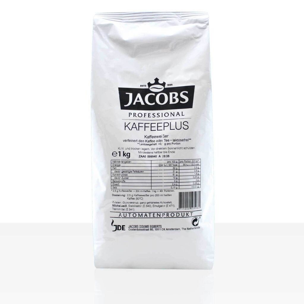 

Jacobs Professional Kaffeeplus 1 кг сливок для растворимого кофе, сливки для кофе без лактозы