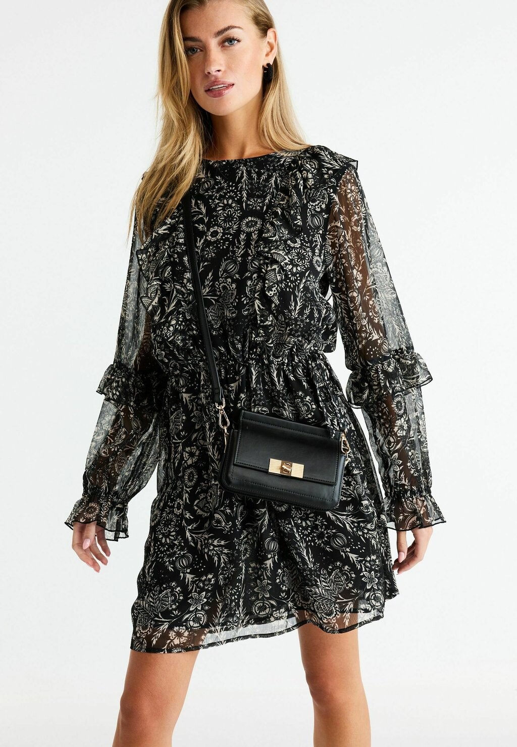 

Летнее платье Regular Fit Next, цвет monochrome floral