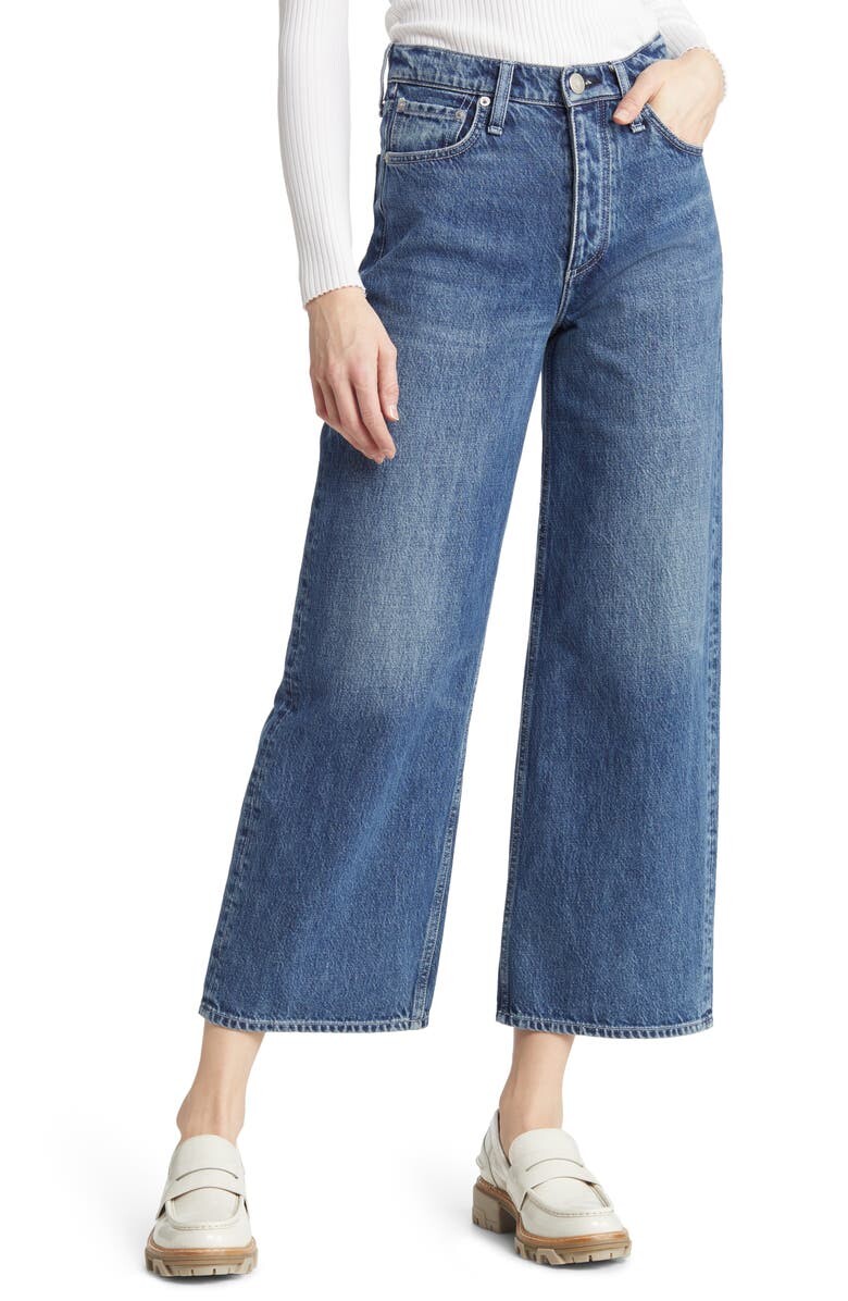

Широкие джинсы до щиколотки Andi с высокой талией RAG & BONE