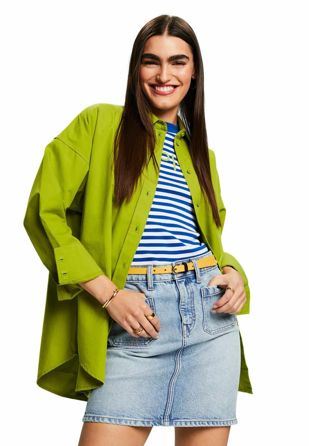 

Рубашка Esprit, цвет leaf green