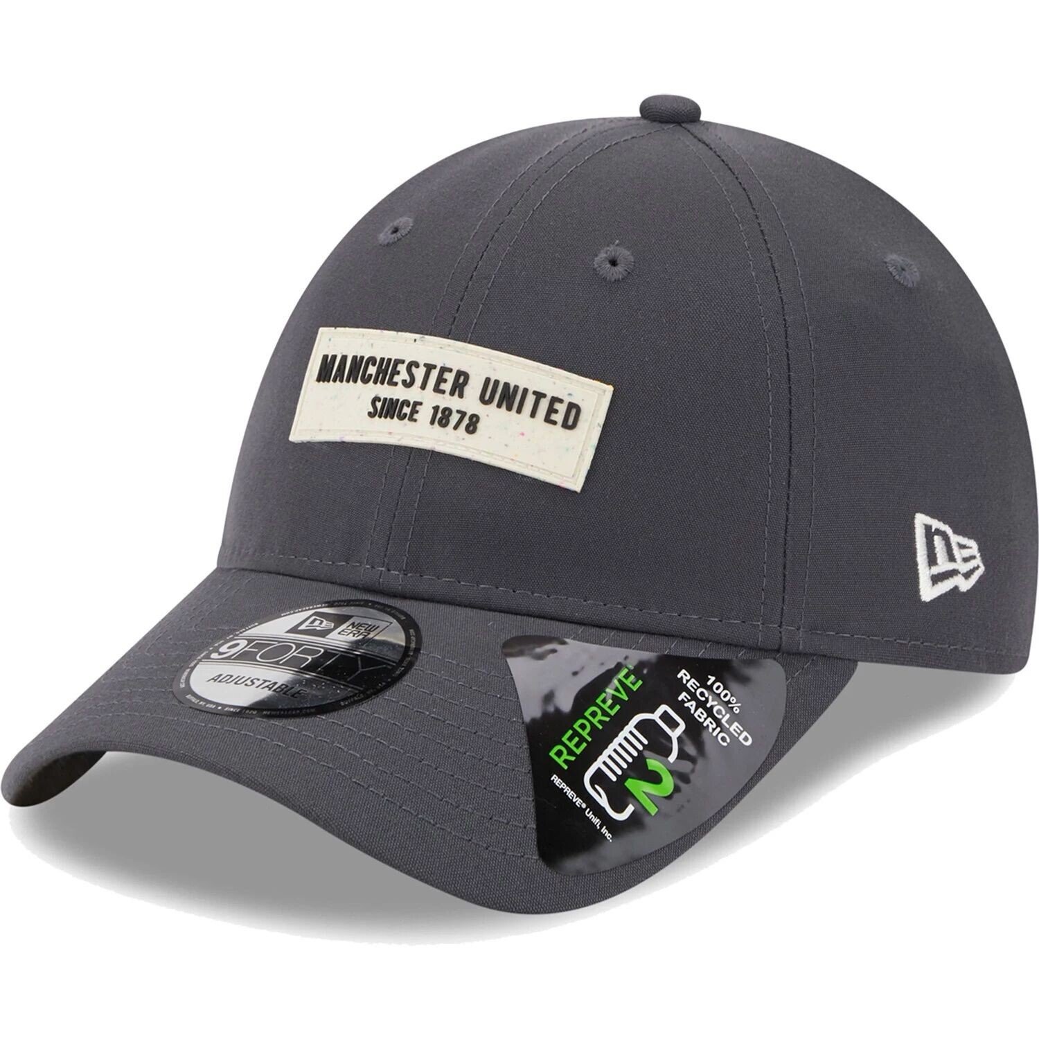 

Мужская регулируемая кепка New Era Grey Manchester United Repreve 9FORTY