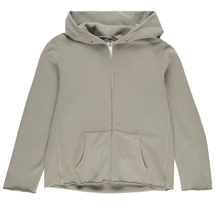 

Худи Les Tien Raw Zip 'Citron Sage', зеленый