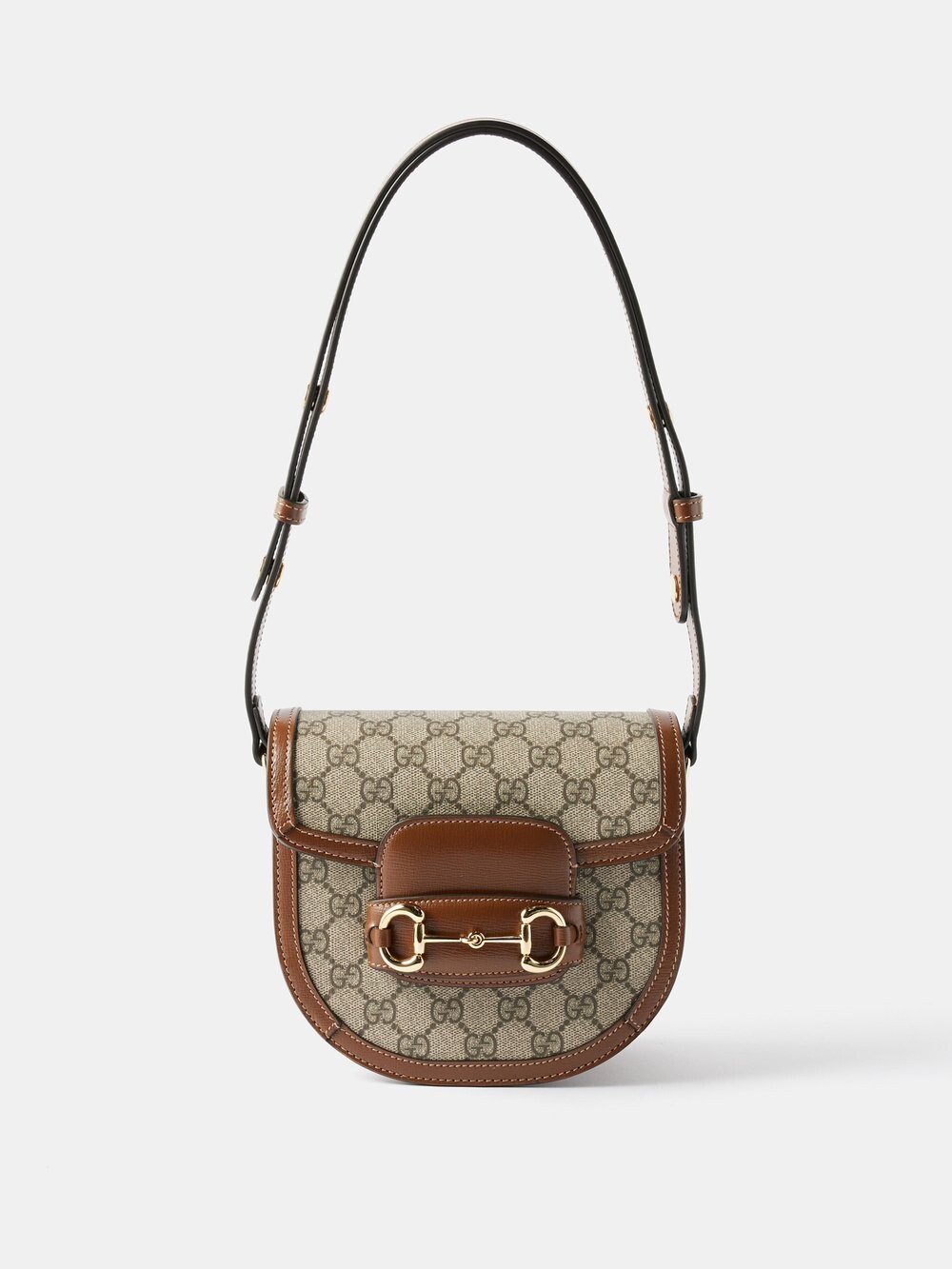 

Холщовая сумка через плечо 1955 horsebit gg-supreme Gucci, бежевый