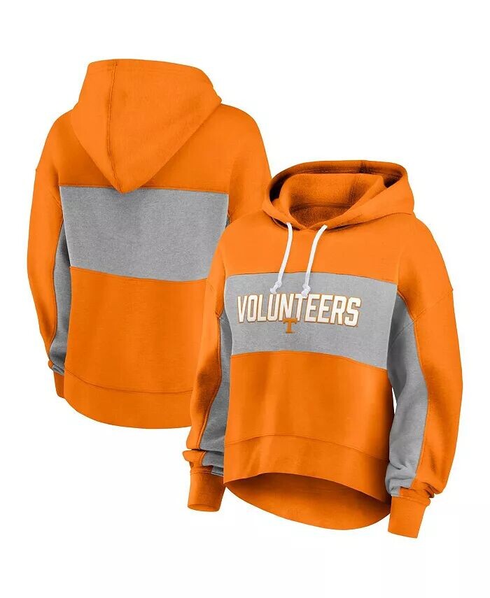 

Женский пуловер с капюшоном Tennessee Orange Tennessee Volunteers с заполнением Stat Sheet Fanatics, оранжевый