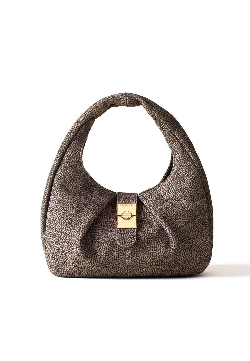 

Сумка CORTINA HOBO SMALL OP HOBO Borbonese, цвет clay grey