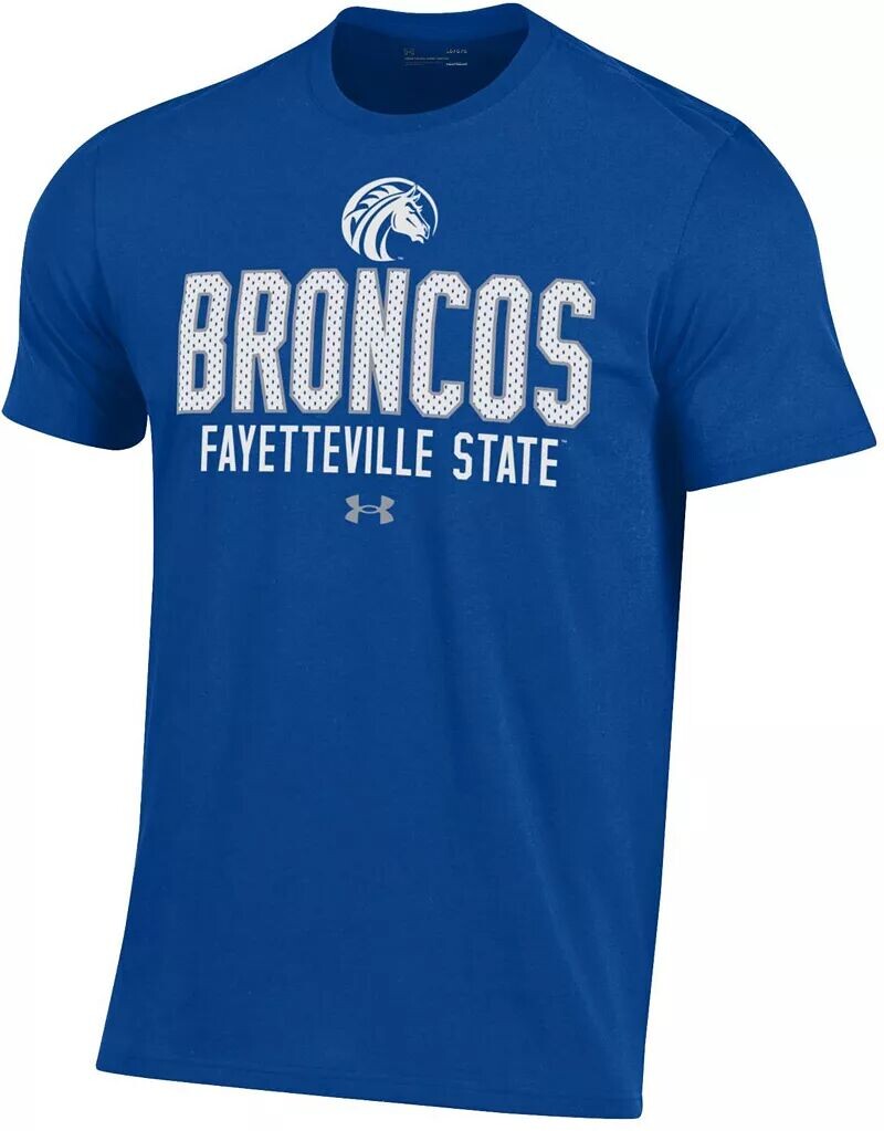 

Мужская синяя хлопковая футболка Under Armour Fayetteville State Broncos