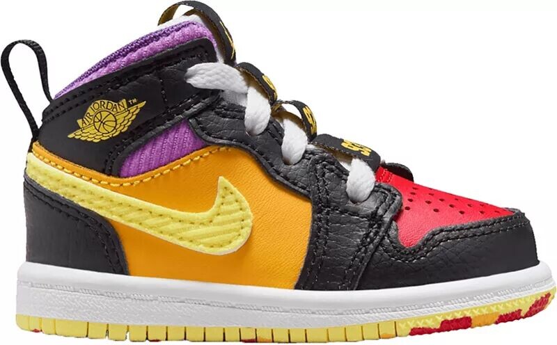 

Jordan Toddler Air Jordan 1 Mid Школьные баскетбольные кроссовки, мультиколор