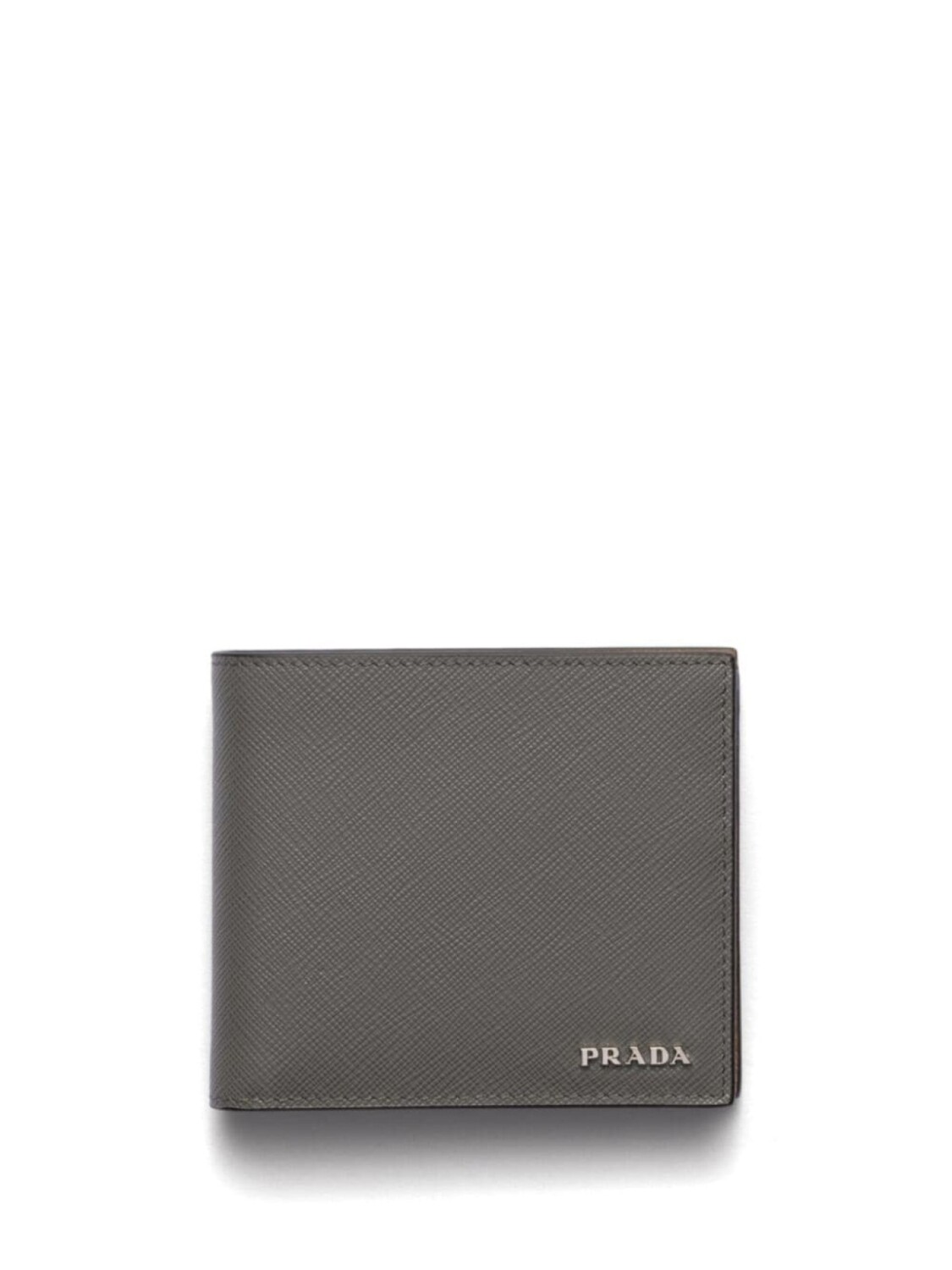 

Кошелек из кожи Saffiano от Prada, серый
