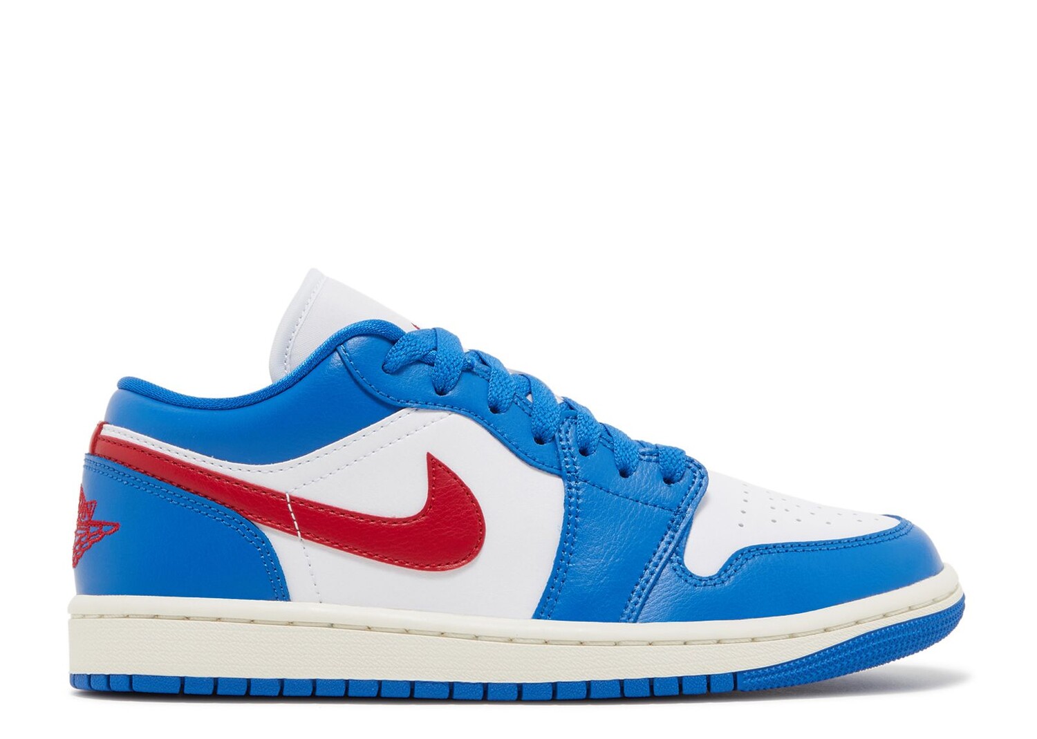 Кроссовки Air Jordan Wmns Air Jordan 1 Low 'Sport Blue Gym Red', синий кроссовки air jordan wmns 1 low sport blue gym red синий