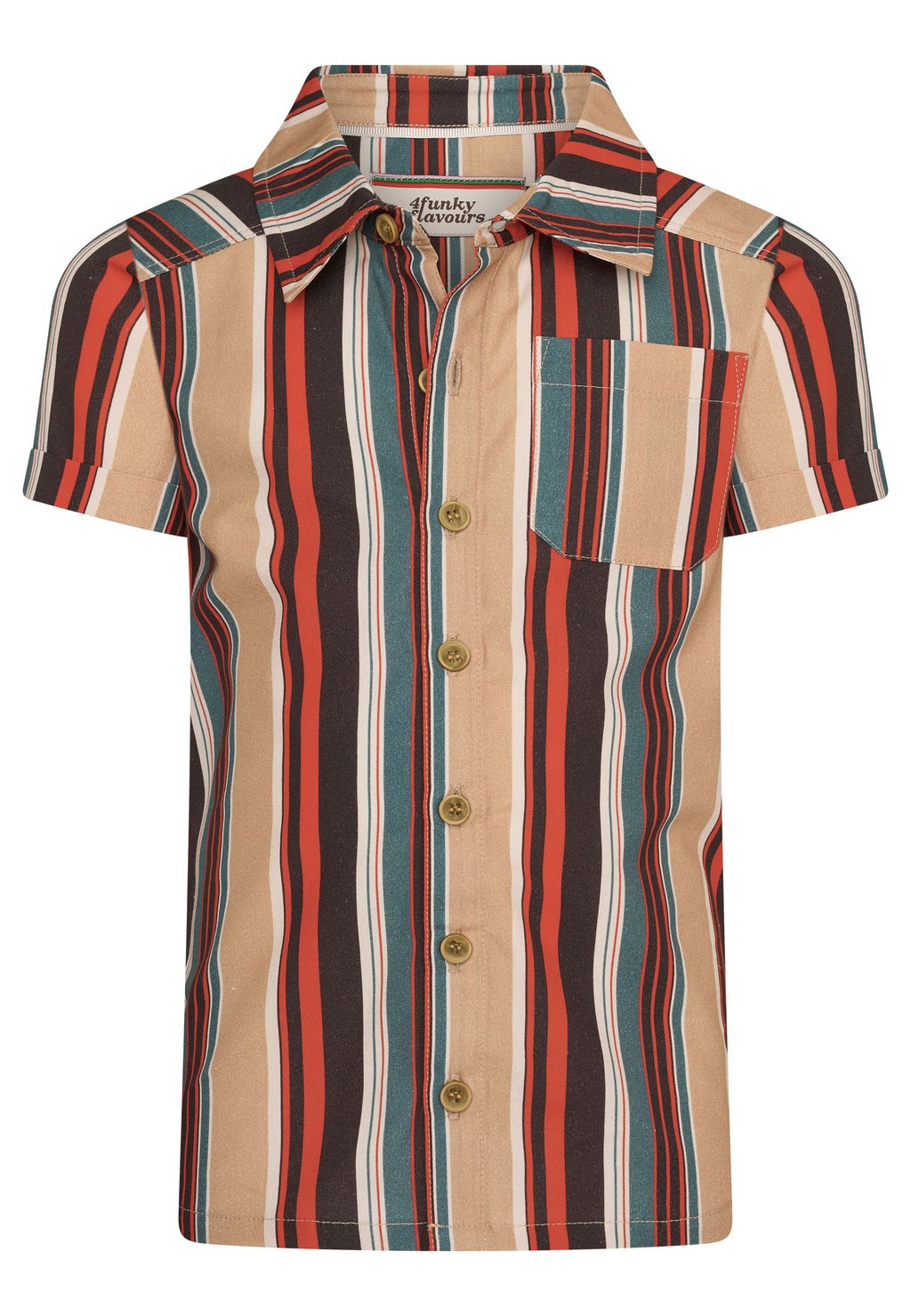 Рубашка SWEETER WITH VERTICAL STRIPES 4funkyflavours, цвет multicolor