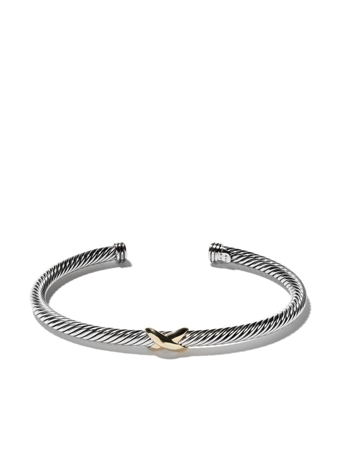 

Браслет X Station из желтого золота и серебра David Yurman, серебряный
