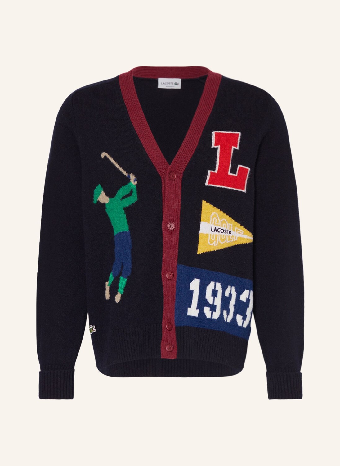 

Кардиган LACOSTE, темно-синий