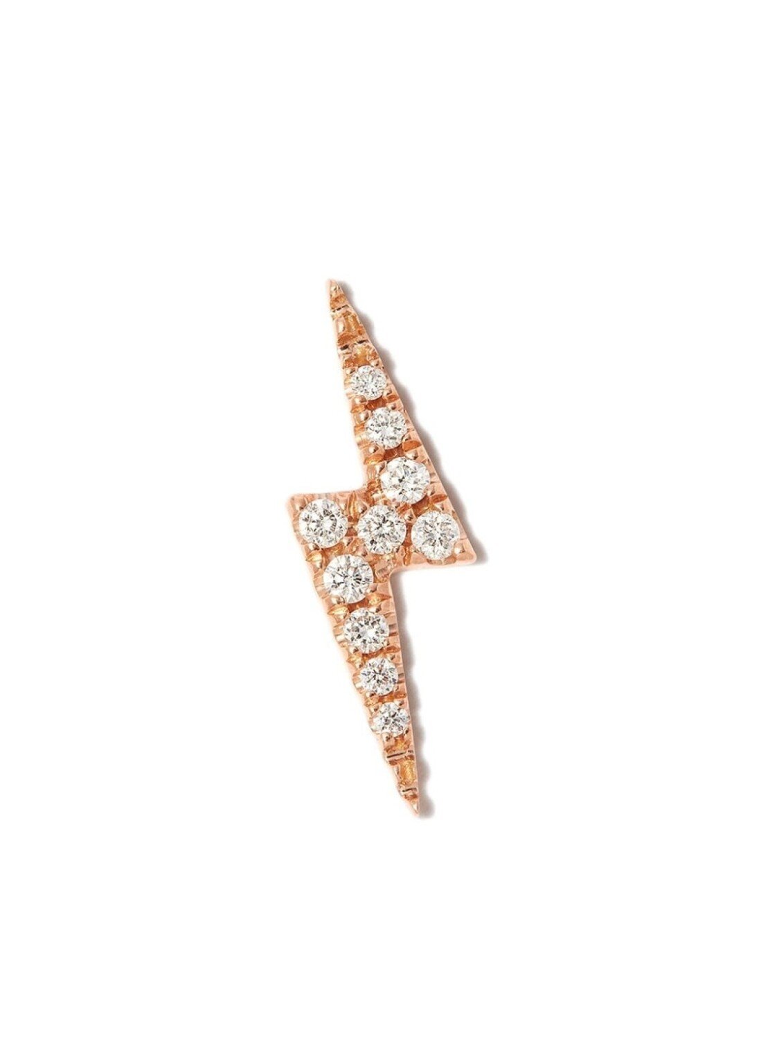 

Серьга Lightning Bolt из розового золота MARIA TASH, розовый