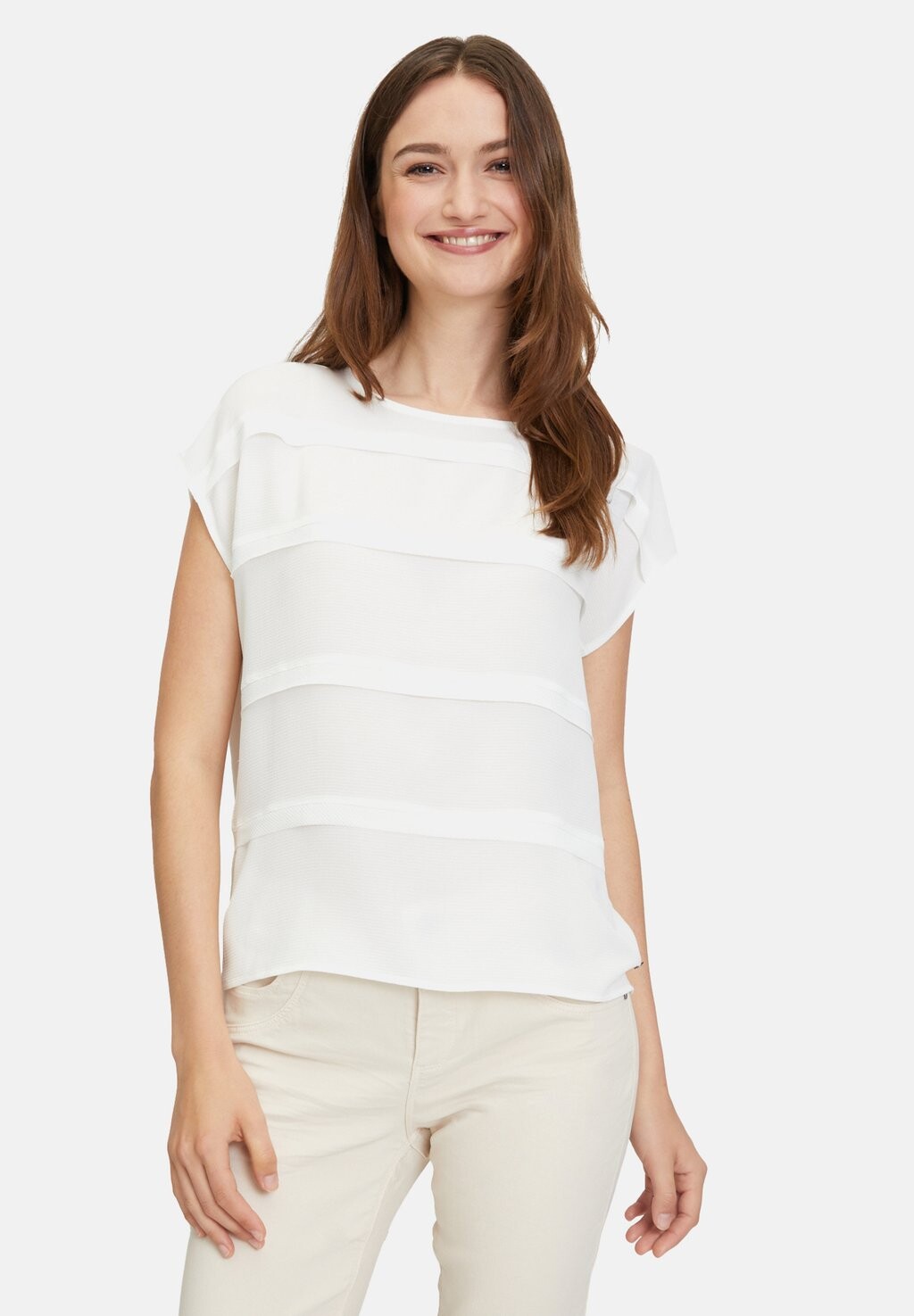 

Блузка CASUAL MIT WEBBESATZ Betty & Co, цвет rohweiß